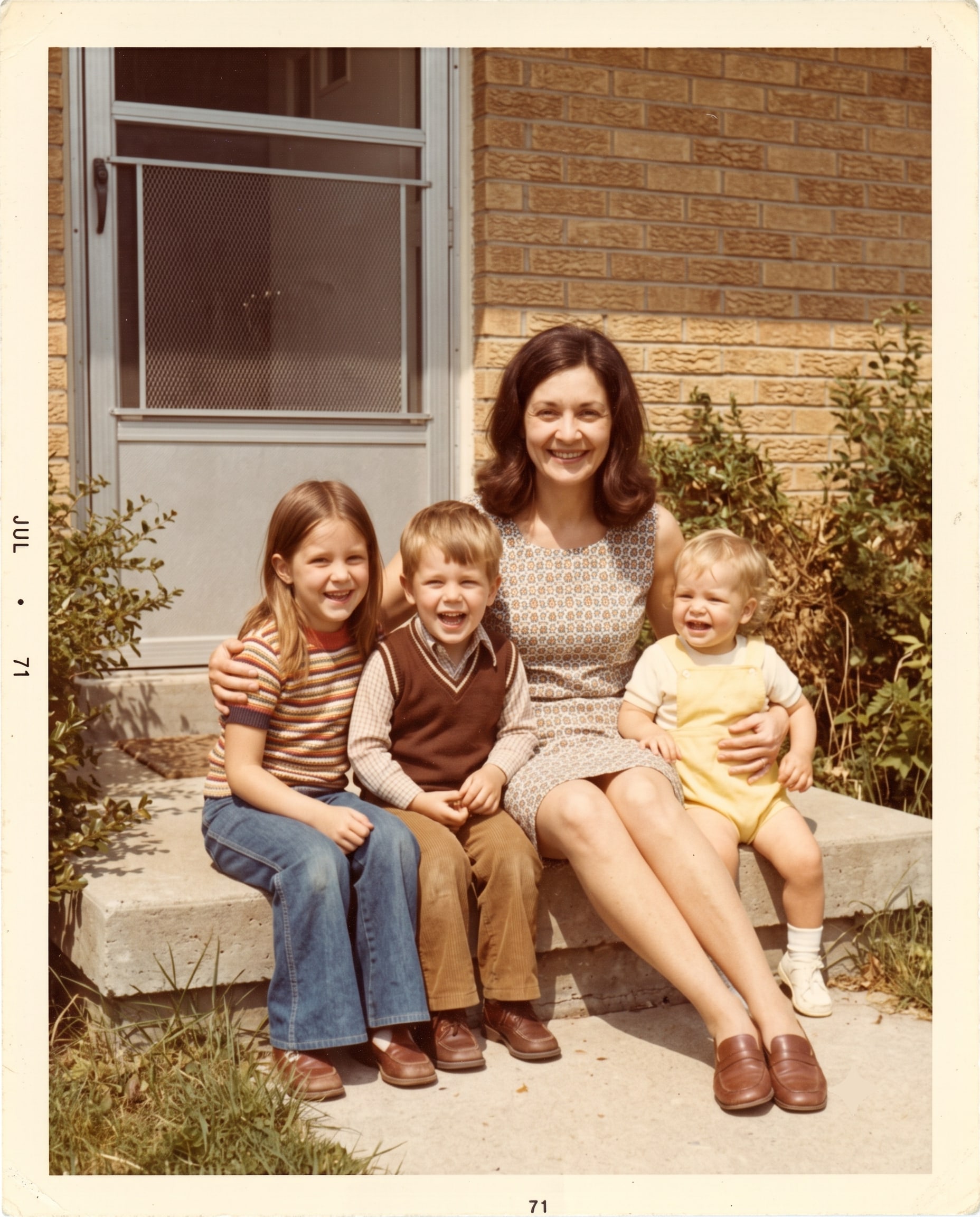 With Susan, David, and Carol, 1971